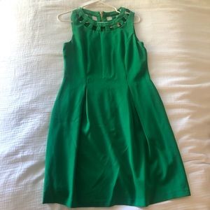 Eliza J Green fit and flare dress. 8